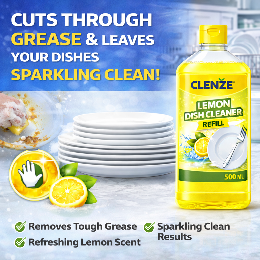 Clenze Dishwash Liquid 1 Liter Refill Packet - Image 2