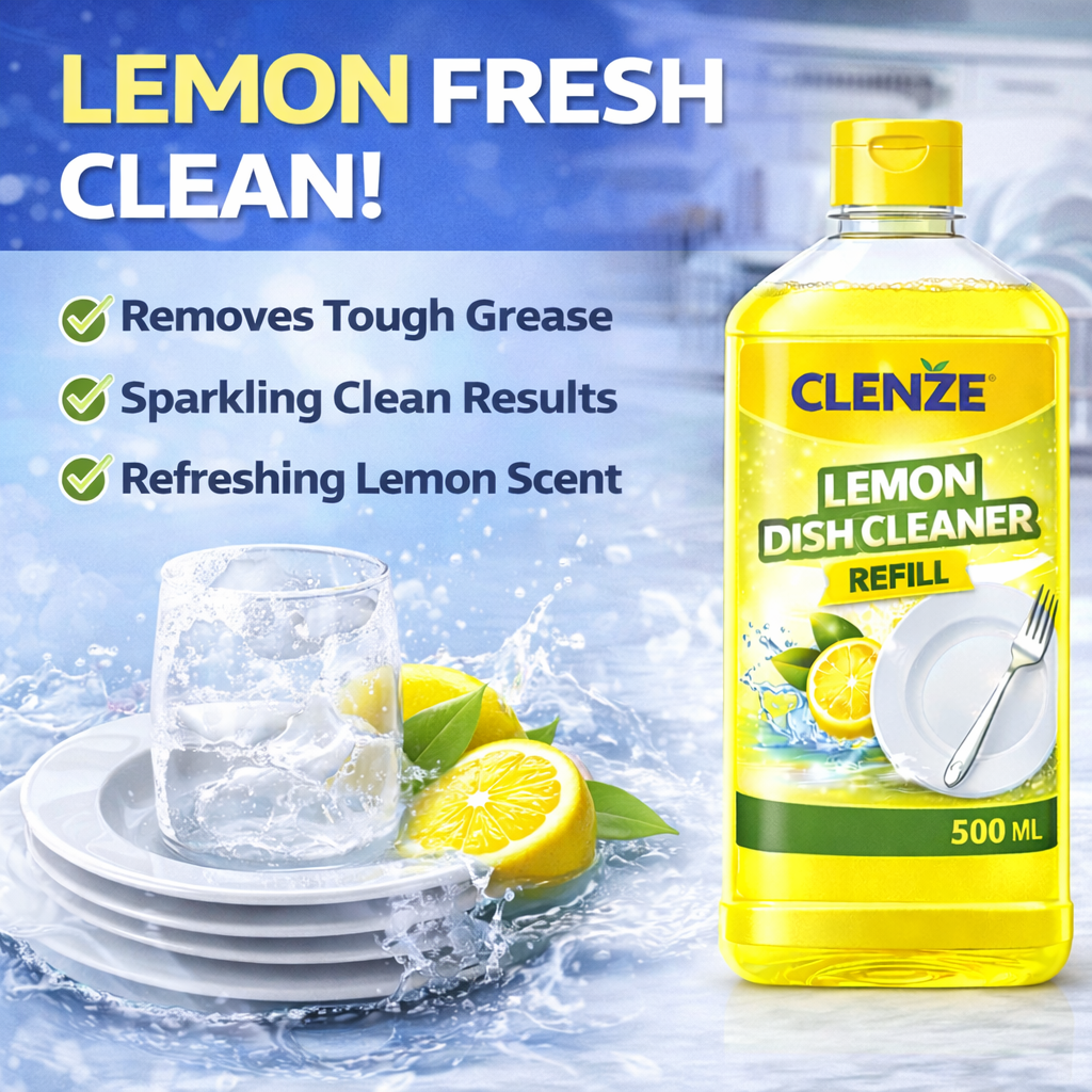 Clenze Dishwash Liquid 1 Liter Refill Packet - Image 5