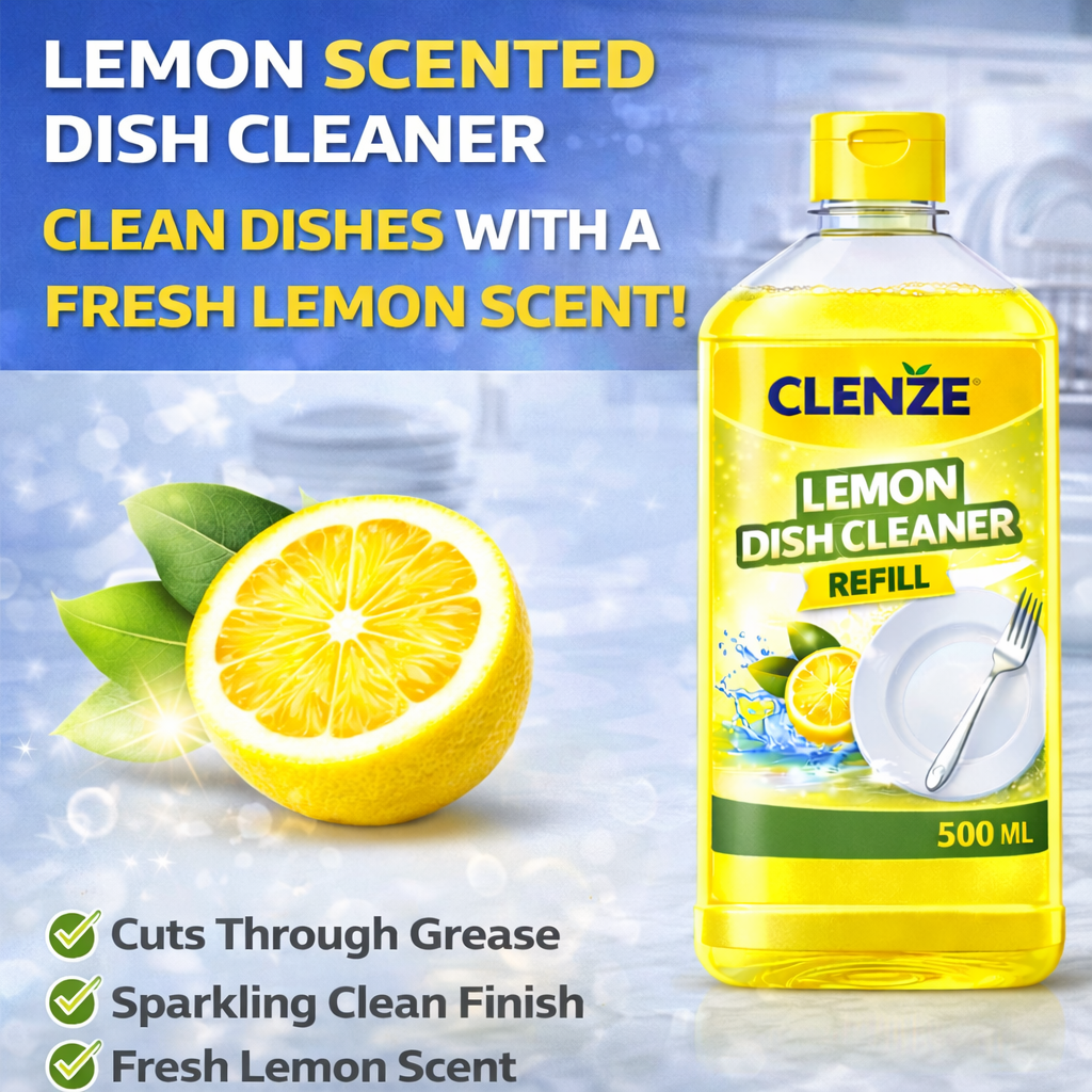 Clenze Dishwash Liquid 1 Liter Refill Packet - Image 6