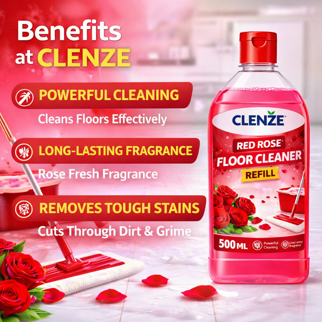 Clenze Surface & Floor Cleaner Red Rose 10 Litre Refill Bottel - Image 4