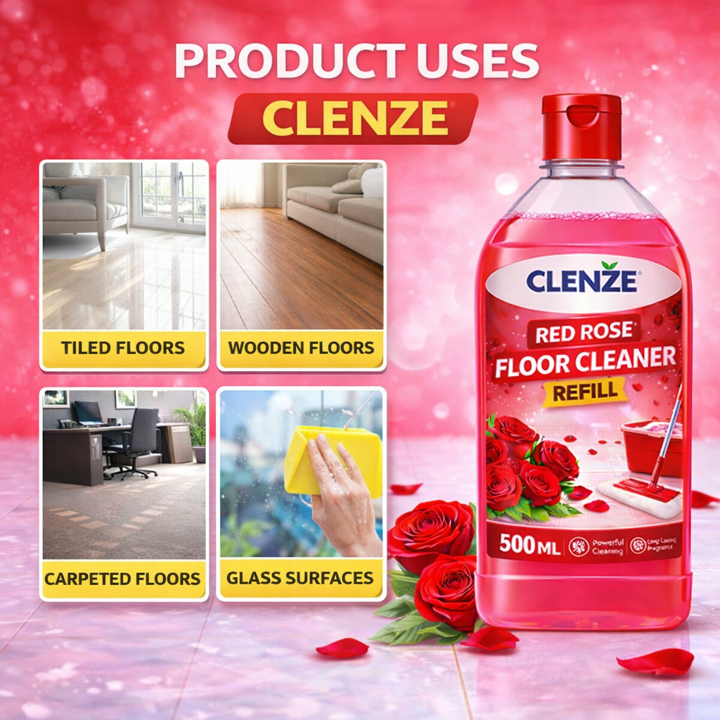 Clenze Surface & Floor Cleaner Red Rose 10 Litre Refill Bottel - Image 2