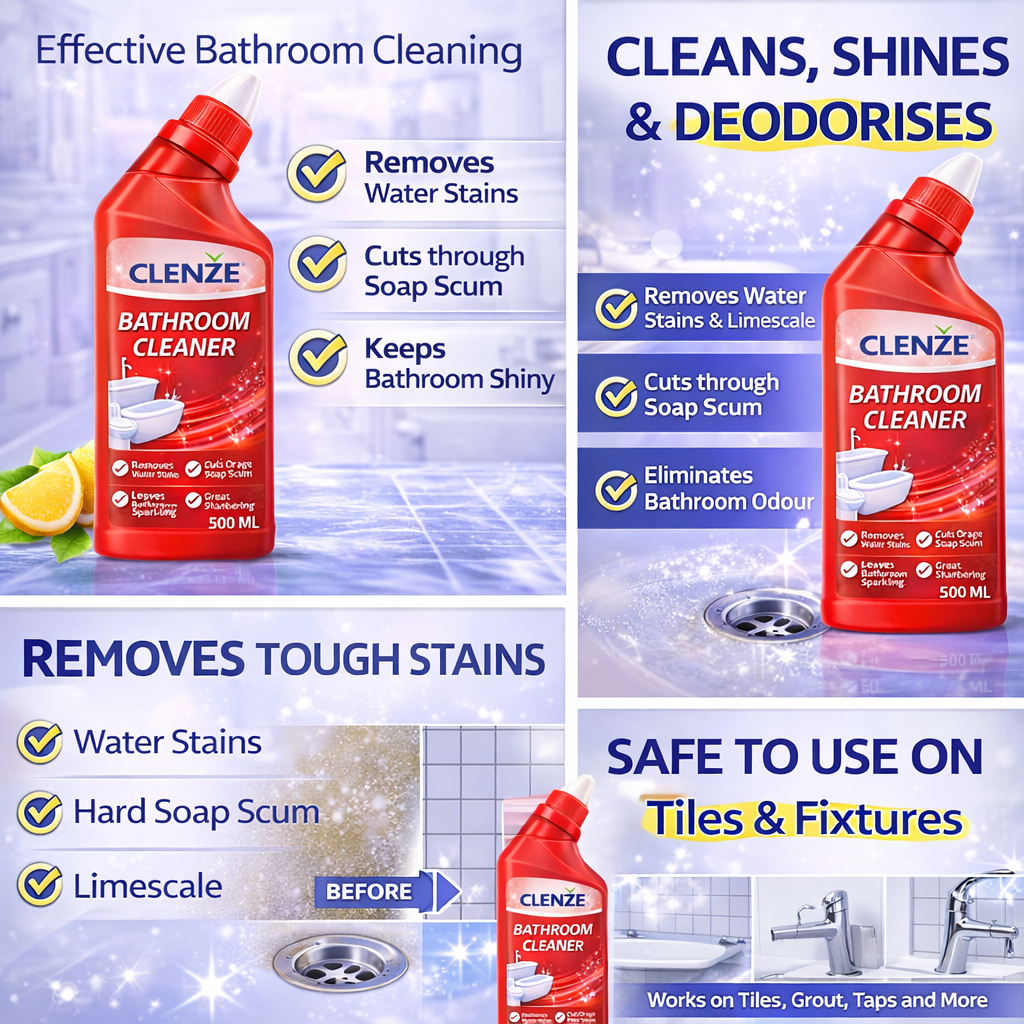 Clenze Bathroom Cleaner Liquid 500 ML Bottel - Image 5