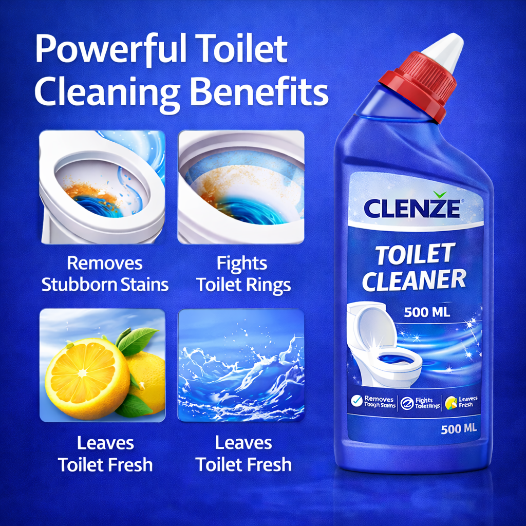 Clenze Toilet Cleaner Liquid 500 ML Bottel - Image 2