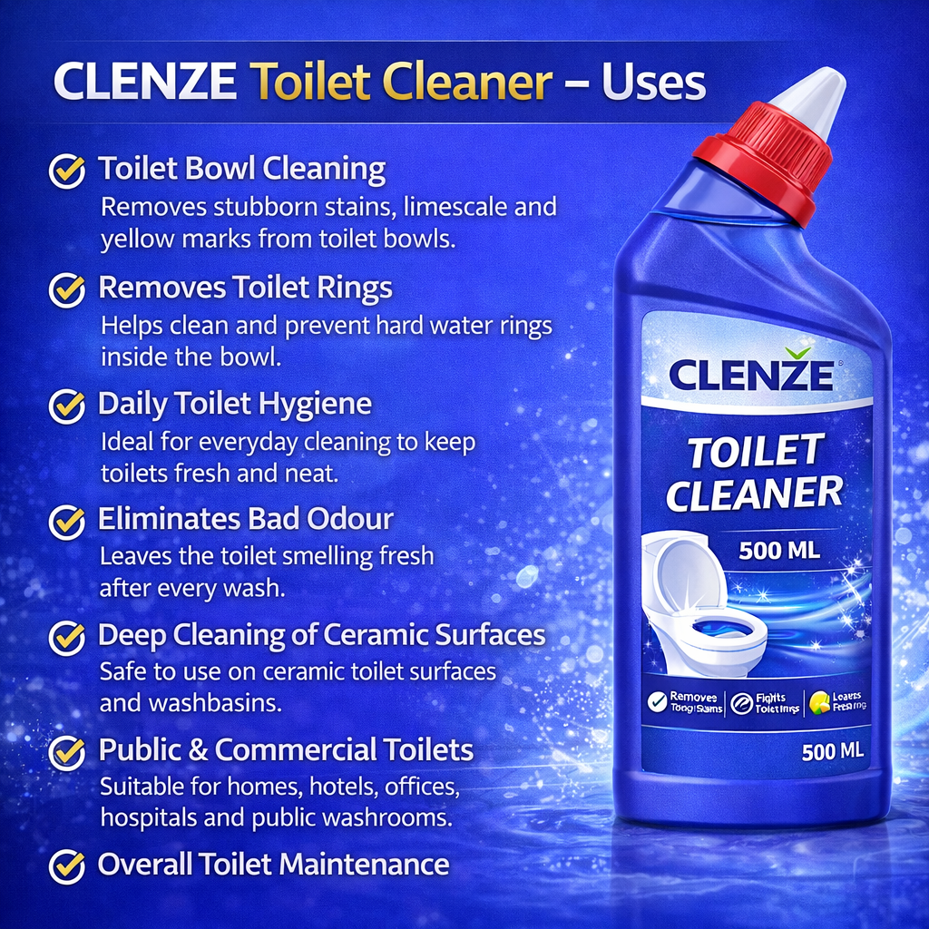 Clenze Toilet Cleaner Liquid 500 ML Bottel - Image 4