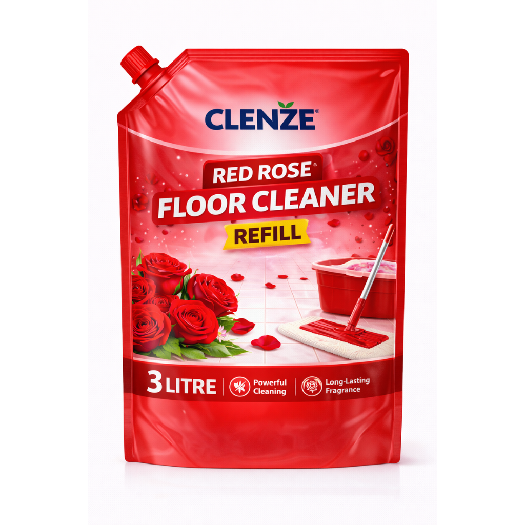 Clenze Surface & Floor Cleaner Red Rose 3 Litre Refill Pouch